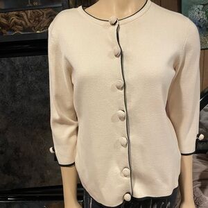 Designers Originals Cream Sweater with Black Details